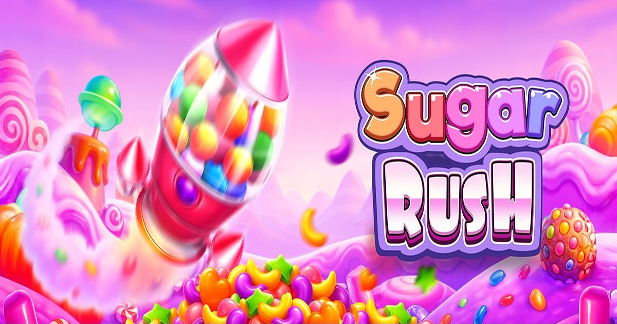 Sugar Rush — banner oficial BR Pragmatic Play Sugar Rush, banner oficial BR Pragmatic Play (rocket gumball e doces)