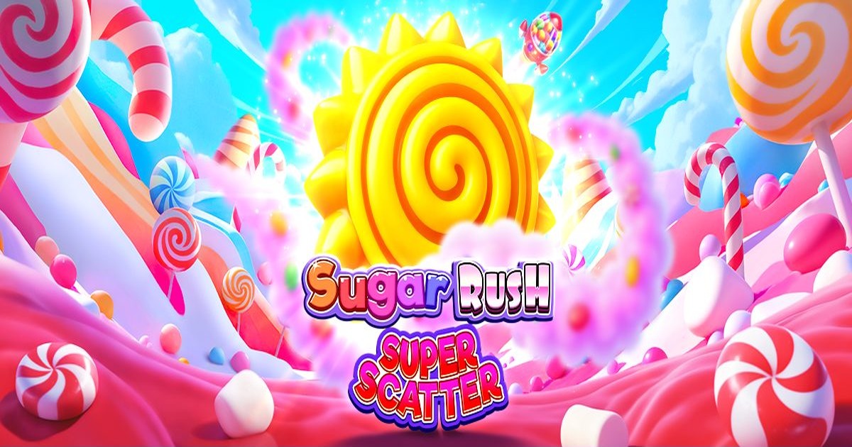 Sugar Rush Super Scatter, arte oficial sem rodapé localizado